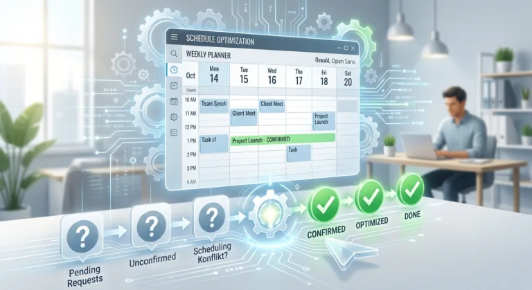 processus d'optimisation de planning : de la requête en attente au calendrier